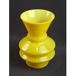 Gelbe Vase, Lucyna PIJACZEWSKA, Huta Barbara, 1970er Jahre.