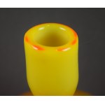 Cylinder from the Alice set, Zbigniew HORBOWY, Sudety Steelworks, 1970s. (red and yellow)