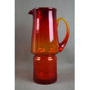 Jug (red), Zbigniew HORBOWY, Huta Barbara, 1970s.