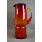 Jug (red), Zbigniew HORBOWY, Huta Barbara, 1970s.
