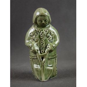Figurine Ploughman, Tulowice, 1960s.