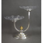 Art Deco double platter, Leon SZACSZNAJDER, Norblin, Warsaw, 1930s.