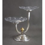 Art Deco double platter, Leon SZACSZNAJDER, Norblin, Warsaw, 1930s.
