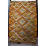 Art Deco kilim, Wanda SAKOWSKA-WANKE, ŁAD cooperative Warsaw, 1930s. Museum-quality!