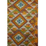 Art Deco kilim, Wanda SAKOWSKA-WANKE, ŁAD cooperative Warsaw, 1930s. Museum-quality!