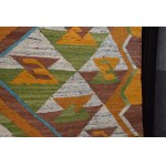 Art Deco kilim, Wanda SAKOWSKA-WANKE, ŁAD cooperative Warsaw, 1930s. Museum-quality!