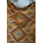Art Deco kilim, Wanda SAKOWSKA-WANKE, ŁAD cooperative Warsaw, 1930s. Museum-quality!