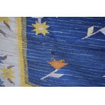 Art Deco style kilim (blue-gray), Poland, 1930s.