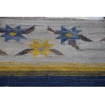 Art Deco style kilim (blue-gray), Poland, 1930s.