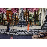 Maria KORSAK (1908-2002), gobelin Ulica przed kościołem, lata 70-te.