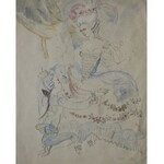 Maja Berezowska (1898-1978), Dama z paziem (1970)