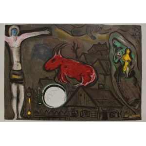 Marc Chagall (1887-1985), Mistyczne Ukrzyżowanie(&bdquo;Derriere le Miroir&rdquo; no 27-28, 1950)
