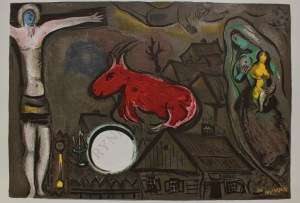 Marc Chagall (1887-1985), Mistyczne Ukrzyżowanie(„Derriere le Miroir” no 27-28, 1950)