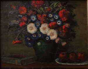 Henryk Siedlanowski (1906-1979), Martwa natura z kwiatami w wazonie