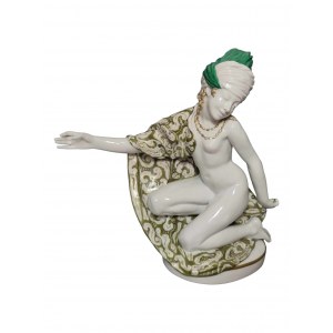 Art Deco odalisque figure by Anton Büschelberger
