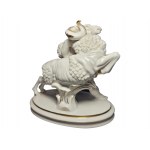 Porcelain figure Putto with ram by Karl Tutter, around 1930/35