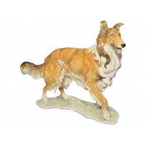 Collie dog, Hutschenreuther figurine designed by H. Achtziger