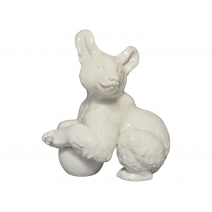 SS-ALLACH PORCELAIN BEAR WITH BALL NO.9 BY KARNER