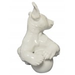 SS-ALLACH PORCELAIN BEAR WITH BALL NO.9 BY KARNER