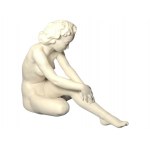 Bisque figure of a bather Hutschenreuther by C. Werner