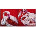 Marta Papierowska, Dyptyk Flamingi, 2022