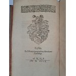[Z KSIĘGOZBIORU RODZINY NOSTITZ PROCES SĄDOWY] MOLLERO Daniele - Ordinationes & constitutiones de processu iudiciario 1599