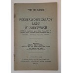 Papież Pius XII - Podstawowe zasady ładu w państwach [LONDYN 1943]