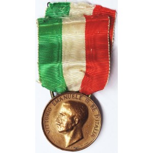 Kingdom, Vittorio Emanuele III, Medal commemorating the Unification of Italy