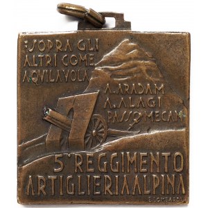 Kingdom, Vittorio Emanuele III, 5th Alpine Artillery Regiment, Pusteria Division, Ethiopia n.d.
