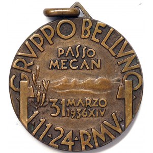 Kingdom, Vittorio Emanuele III, Alpine, Belluno Group, for the fighting at Mecan Pass, Ethiopia 1936