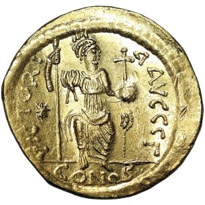 Roman Coins, Justinian II, Solidus n.d., Constantinople
