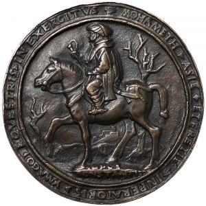 Ottoman Empire, Muhammad II, Original Cast bronze large-format medal 1481