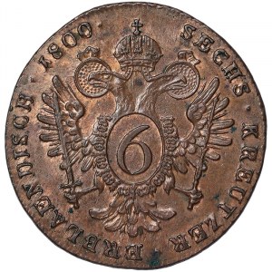 Austria, Francis II, 6 Kreuzer 1800, Schmöllnitz