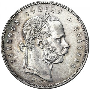 Austria, Franz Joseph I, 1 Forint 1869, Karlsburg
