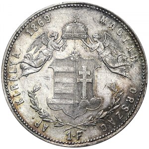 Austria, Franz Joseph I, 1 Forint 1869, Karlsburg