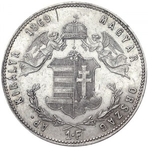 Austria, Franz Joseph I, 1 Forint 1869, Kremnitz