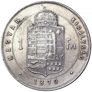 Austria, Franz Joseph I, 1 Forint 1870, Kremnitz