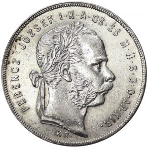 Austria, Franz Joseph I, 1 Forint 1878, Kremnitz