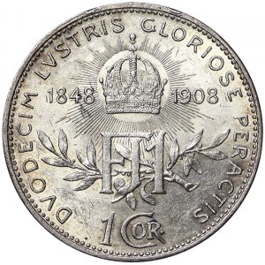 Austria, Franz Joseph I, 1 Corona 1908, Vienna