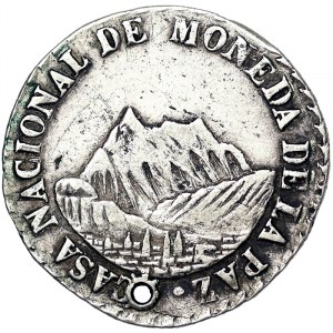 Bolivia, 2 Soles 1853, La Paz