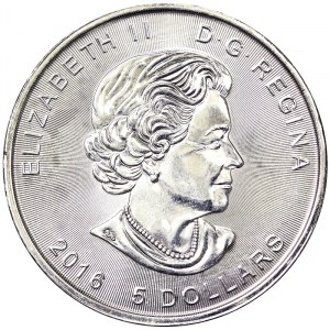 Canada, Elizabeth II, 5 Dollars 2016