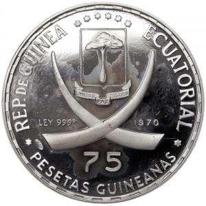 Equatorial Guinea, 75 Pesetas 1970