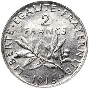 France, 2 Francs 1916, A Paris