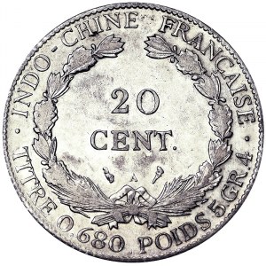Indo-China (until 1954), 20 Cents 1923, A Paris