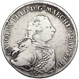 Germany, Karl Friedrich, Taler 1766, Baden