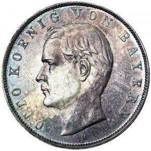 Germany, Otto, 3 Mark 1909, D Munich