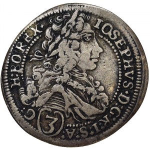 Germany, Joseph I, 3 Kreuzer 1711, Kremnitz