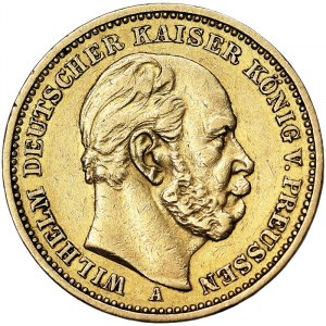 Germany, Wilhelm I, 20 Mark 1885, A Berlin