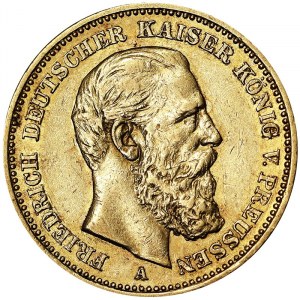 Germany, Wilhelm II, 20 Mark 1888, A Berlin