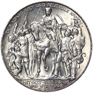 Germany, Wilhelm II, 3 Mark 1913, A Berlin